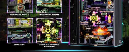 Alchemist's City Pinball Track Model – 3D Interactive Illuminated Puzzle Kit