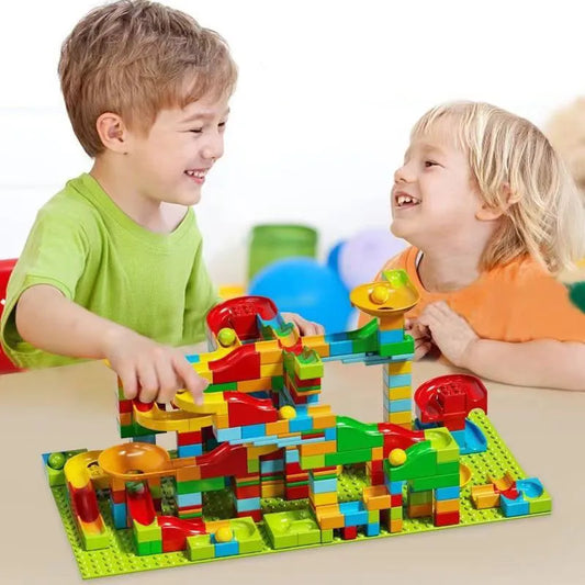 Marble Race Run City Building Blocks Toy