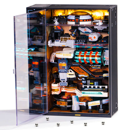 Mars Outpost Marble Run – 3D Puzzle with Sound Reactive LED Lights