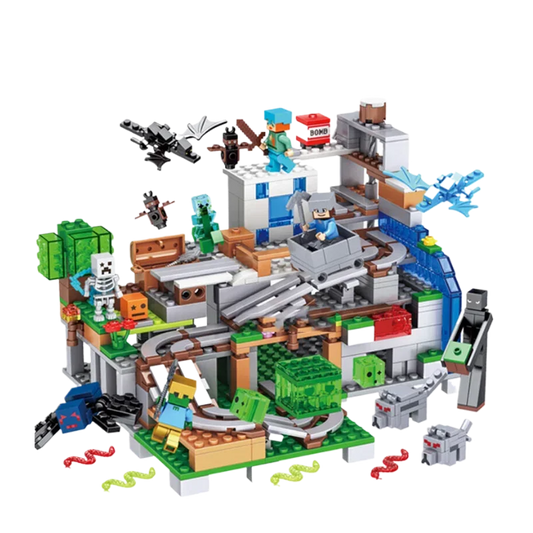 Mining Cave Adventure Building Block Set