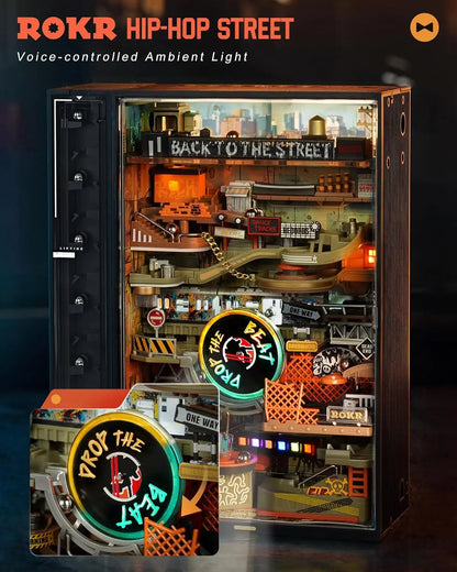 Hip-Hop Street Marble Run - Mini City Desk Decor