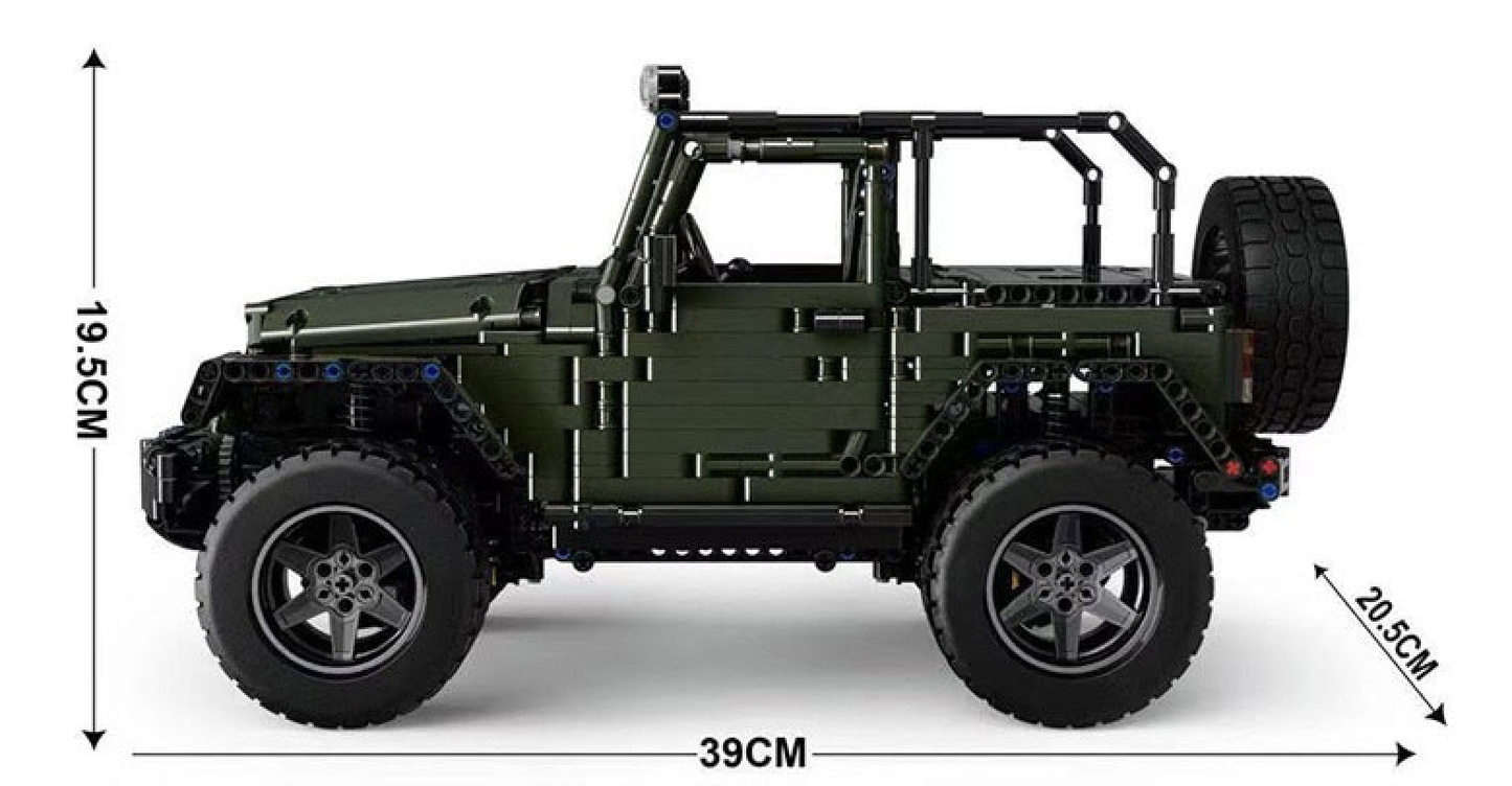 Jurassic 4x4 Wrangler Remote Control | 2048pcs