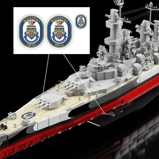 The USS Missouri BB-63 Battleship | 2567pcs