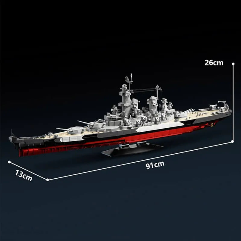 The USS Missouri BB-63 Battleship | 2567pcs