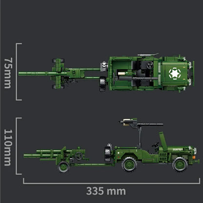 WWII American Willys Jeep | 457pcs
