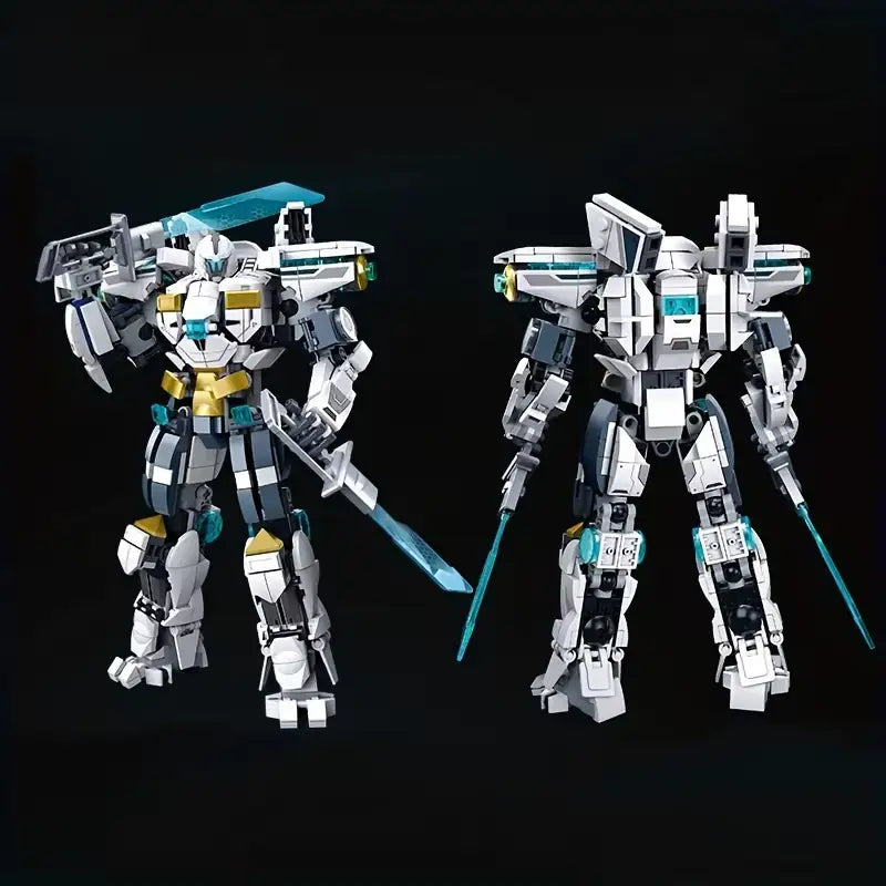 White Guardian Transforming Mecha Robot Warrior