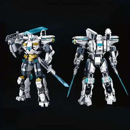White Guardian Transforming Mecha Robot Warrior