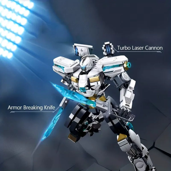 White Guardian Transforming Mecha Robot Warrior