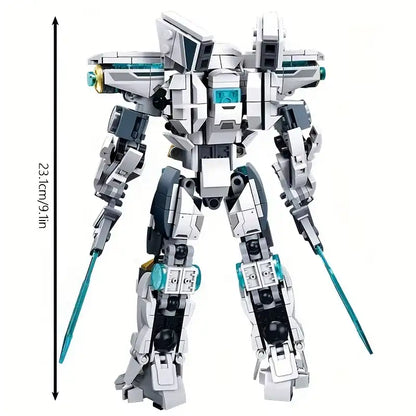 White Guardian Transforming Mecha Robot Warrior