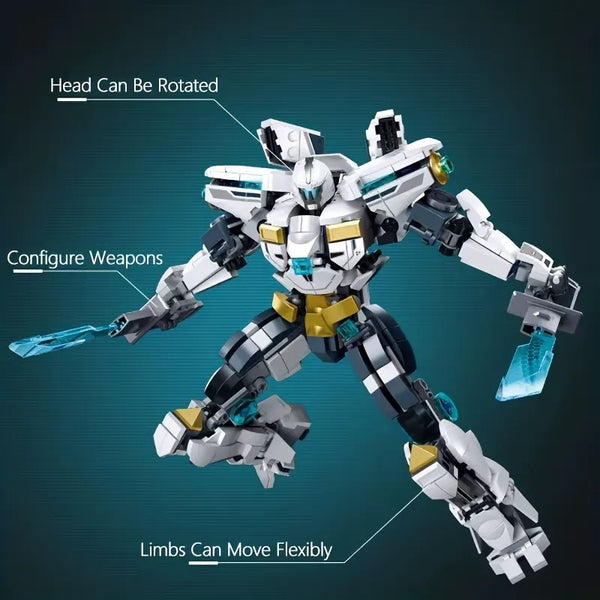 White Guardian Transforming Mecha Robot Warrior
