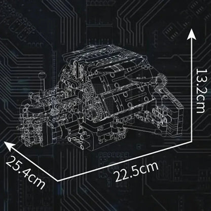 A8 W12 Motorized Engine | 871pcs