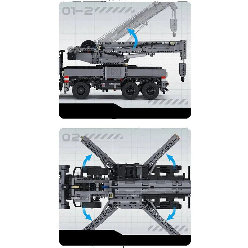 Armored Military Crane Truck | 2685pcs