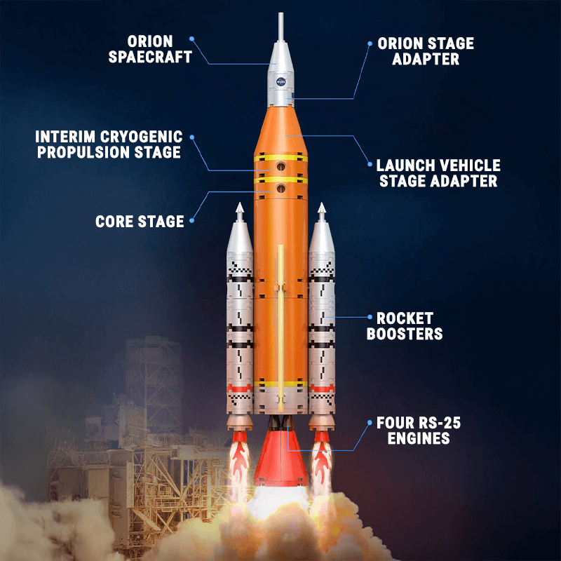 SLS Artemis Space Rocket | 658pcs