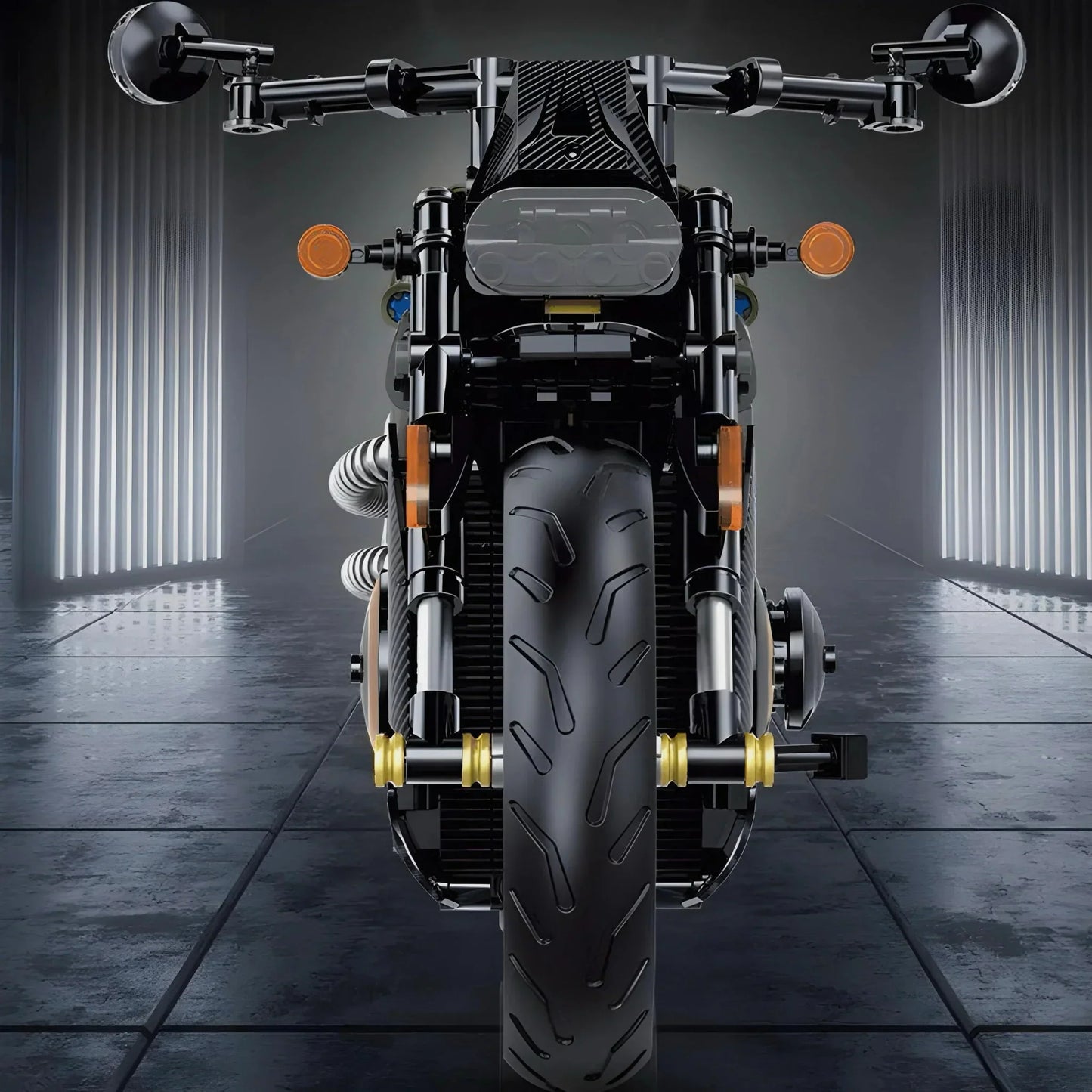 Custom V-Twin Chopper | 634pcs