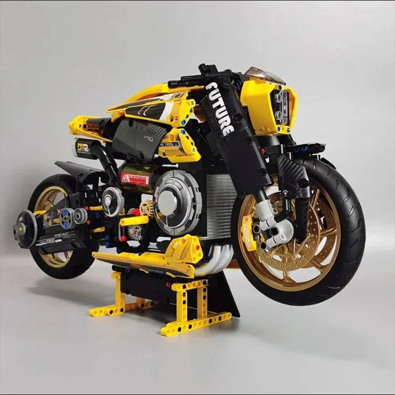 Cyberpunk Neon Street Bike | 1981pcs
