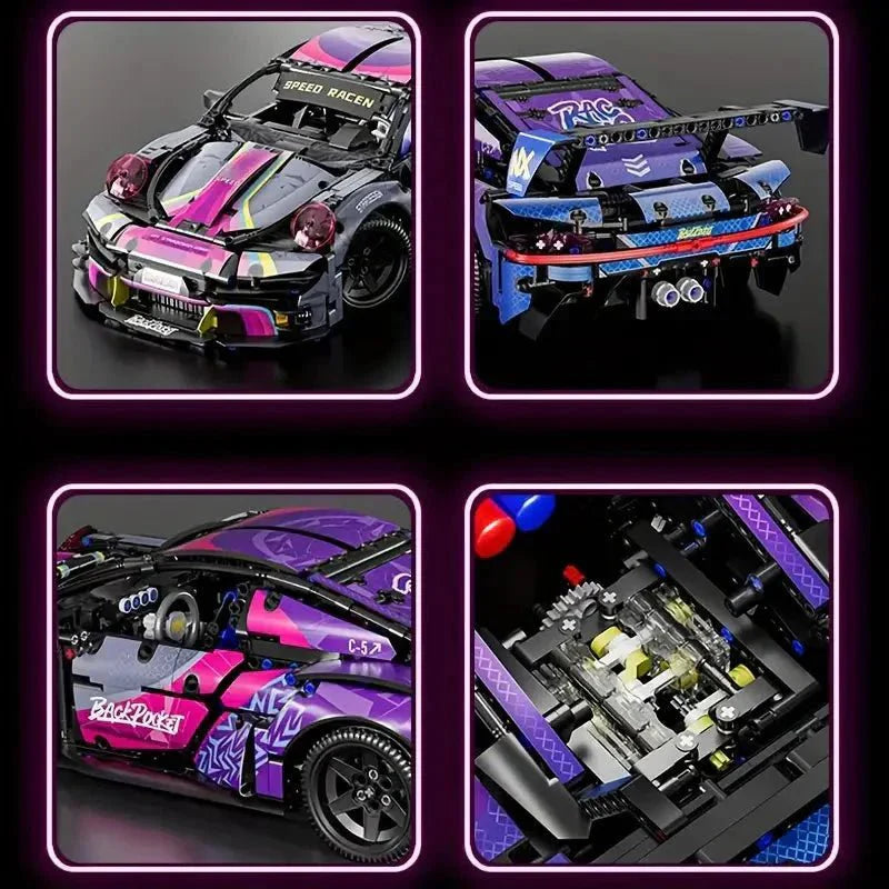 Cyberpunk 911 GT Race Coupe | 1611pcs