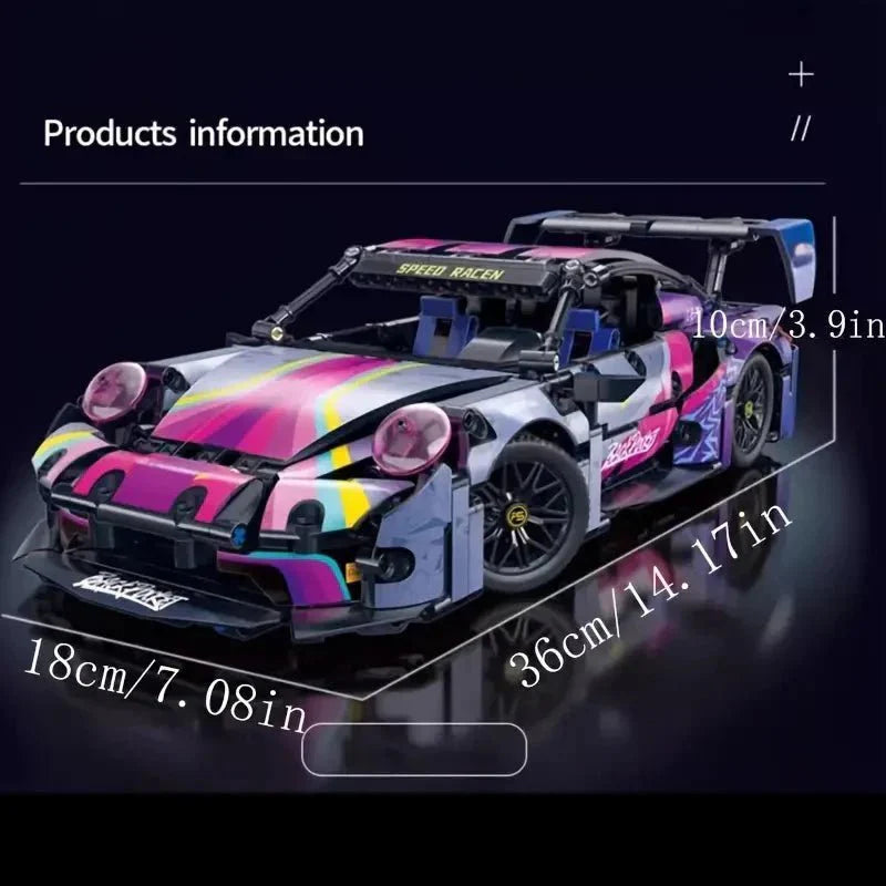Cyberpunk 911 GT Race Coupe | 1611pcs