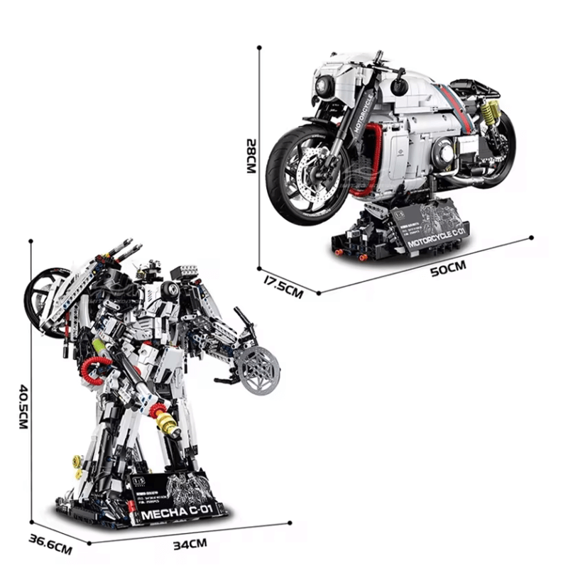 Cyberpunk Mecha Sport Bike | 2615pcs