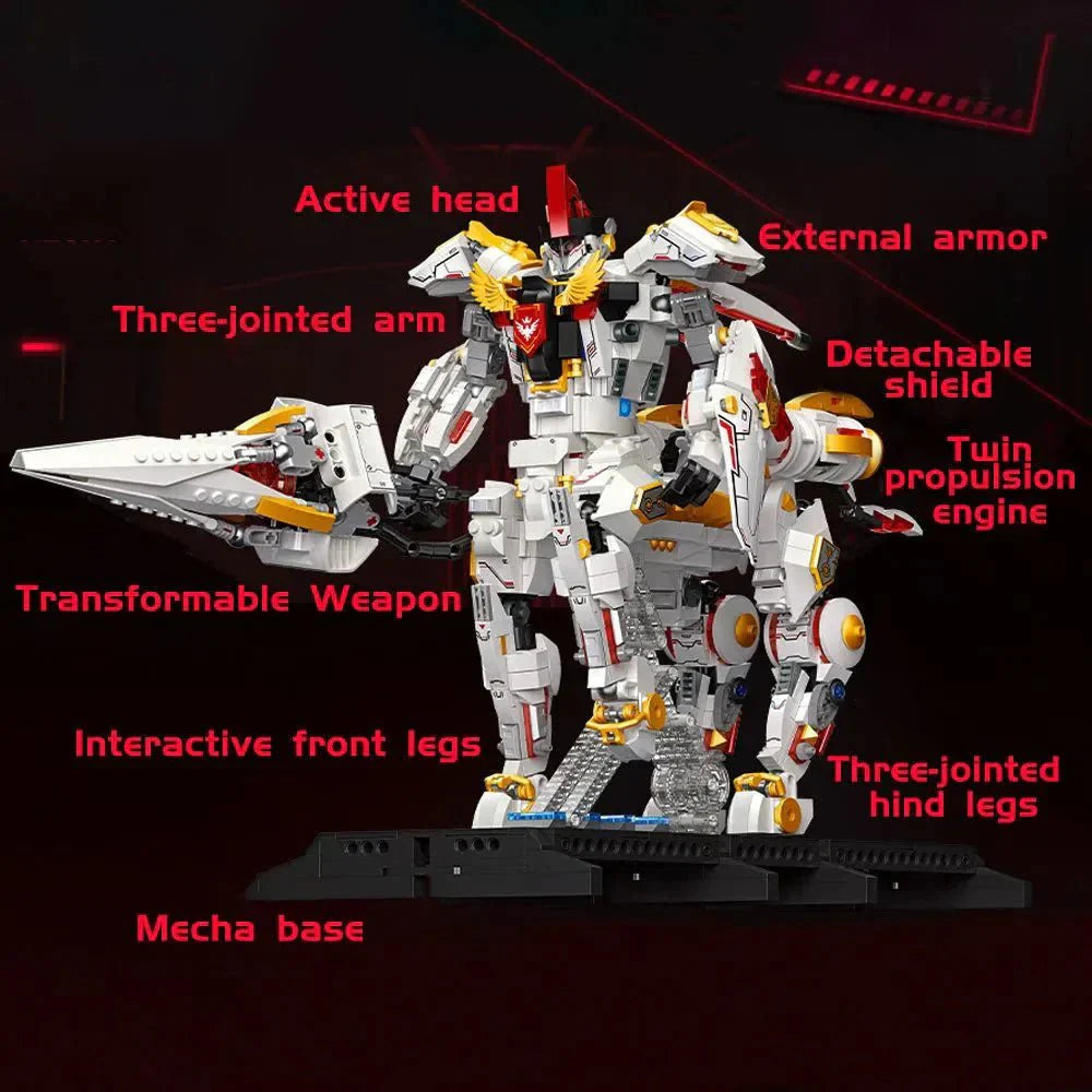 Deformation Silver Wing Cavalary Robot | 1389pcs