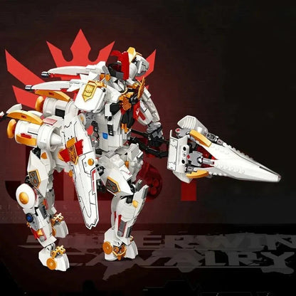 Deformation Silver Wing Cavalary Robot | 1389pcs