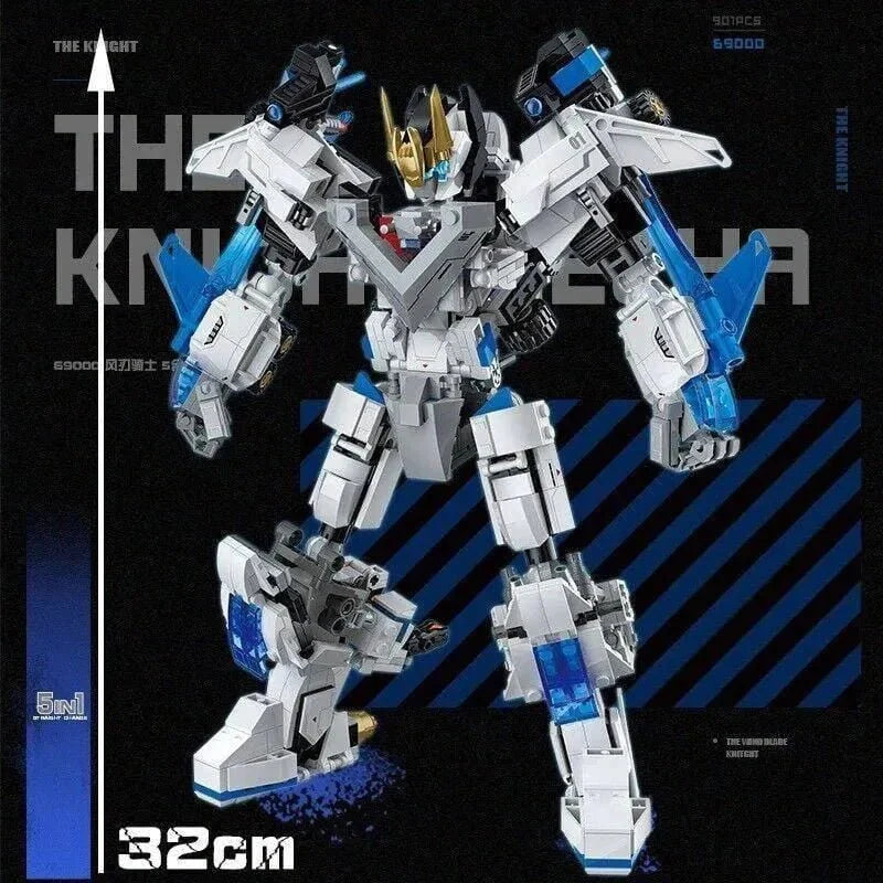 Deformation Wind Blade Mech Robot | 901pcs