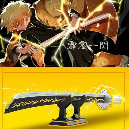 Demon Slayer Zenitsu Katana Sword Bricks Toy | 956pcs