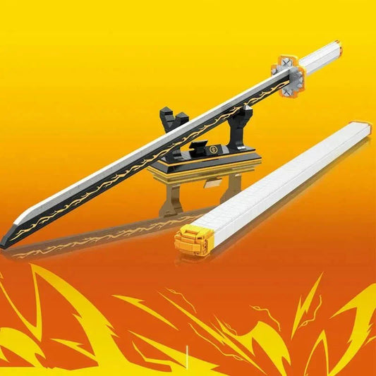 Demon Slayer Zenitsu Katana Sword Bricks Toy | 956pcs