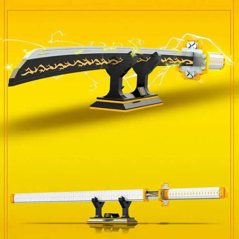 Demon Slayer Zenitsu Katana Sword Bricks Toy | 956pcs
