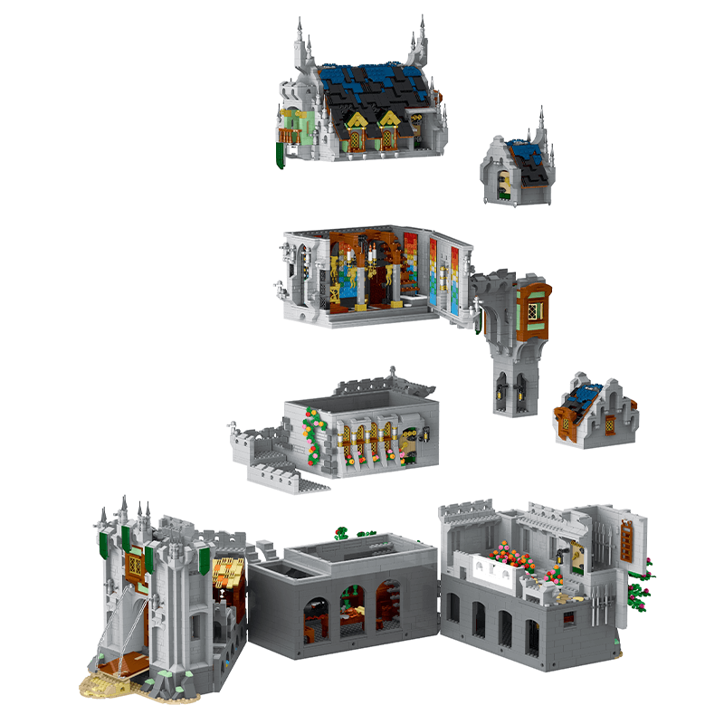European Medieval Castle | 8602pcs
