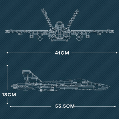 F18 Fighter Jet | 1386pcs