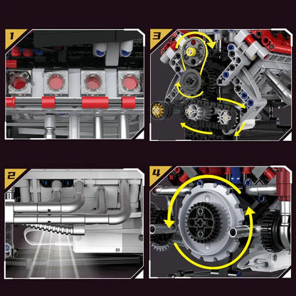 F40LM Le Mans V8 Engine | 700pcs