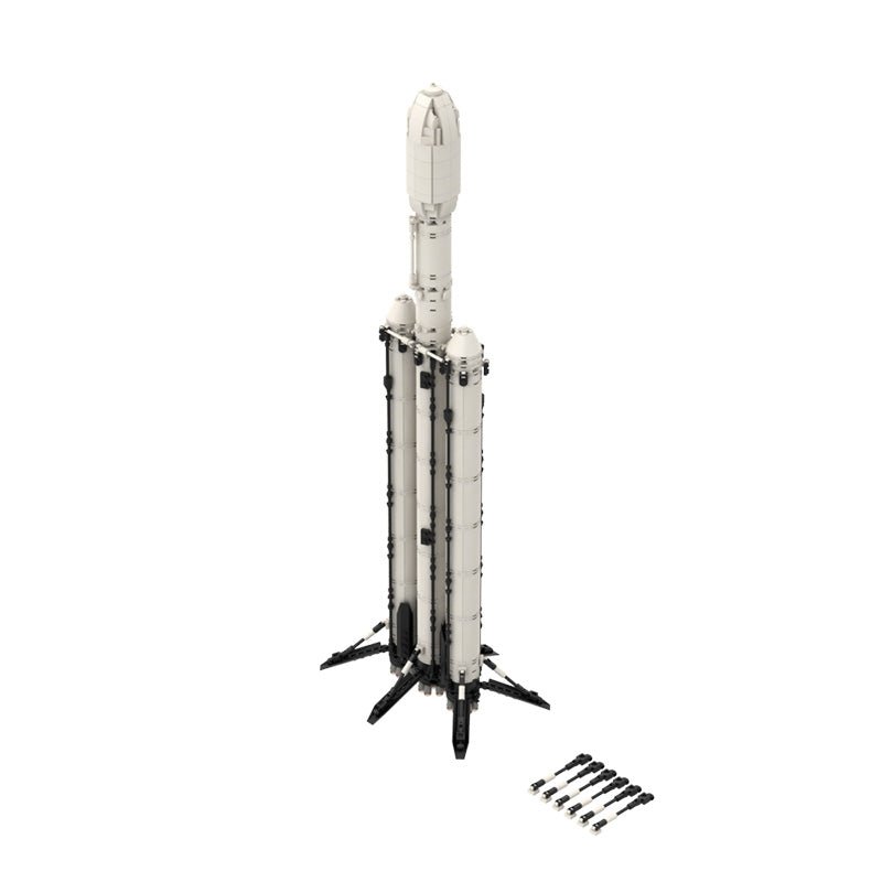 Falcon Heavy Rocket | 713pcs