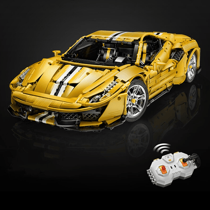 V8 F488 Italian Track Supercar Yellow | 3187pcs