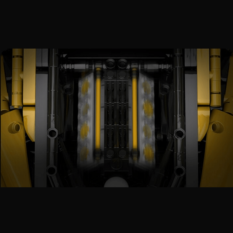 V8 F488 Italian Track Supercar Yellow | 3187pcs
