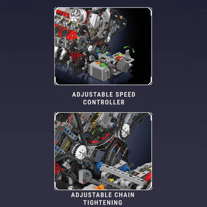 Italian F488 V8 Engine | 2717pcs