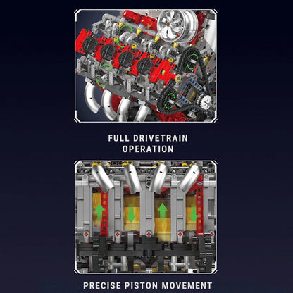 Italian F488 V8 Engine | 2717pcs