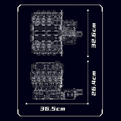 Italian F488 V8 Engine | 2717pcs