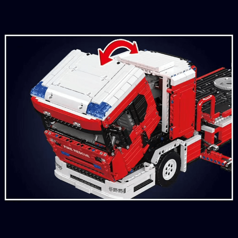 Fire Rescue Ladder Truck | 4885pcs