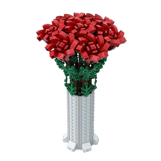Flower Bouquet with Vase | 443pcs