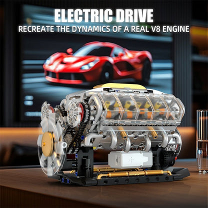 Functional V8 Engine Model | 691pcs