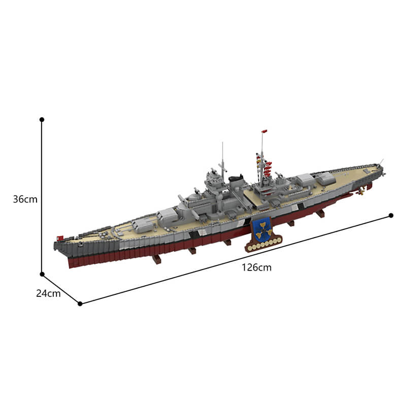 German Battleship Bismarck | 9544pcs