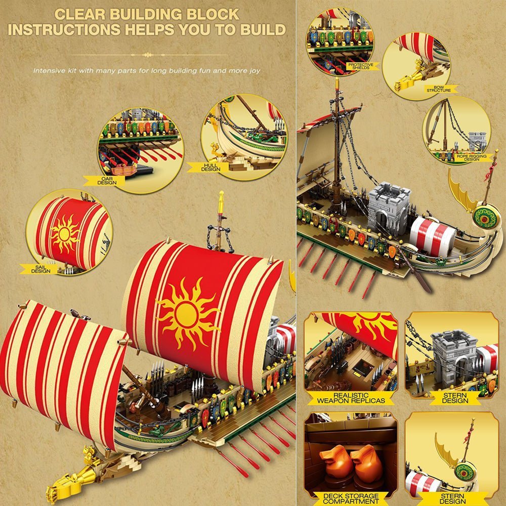 Greek Warship | 2982pcs