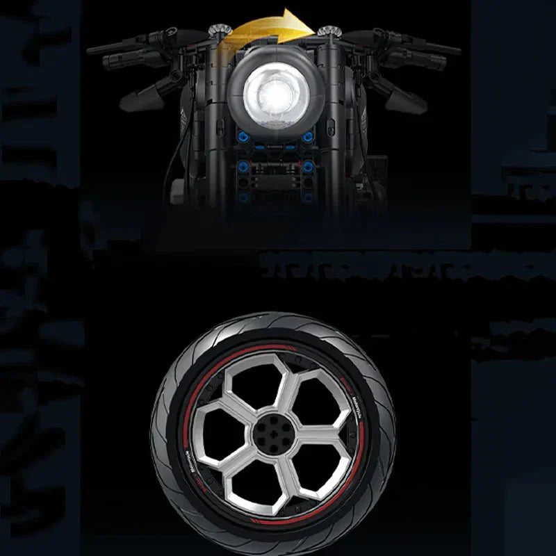 Custom V-Twin Muscle Cruiser | 2049pcs