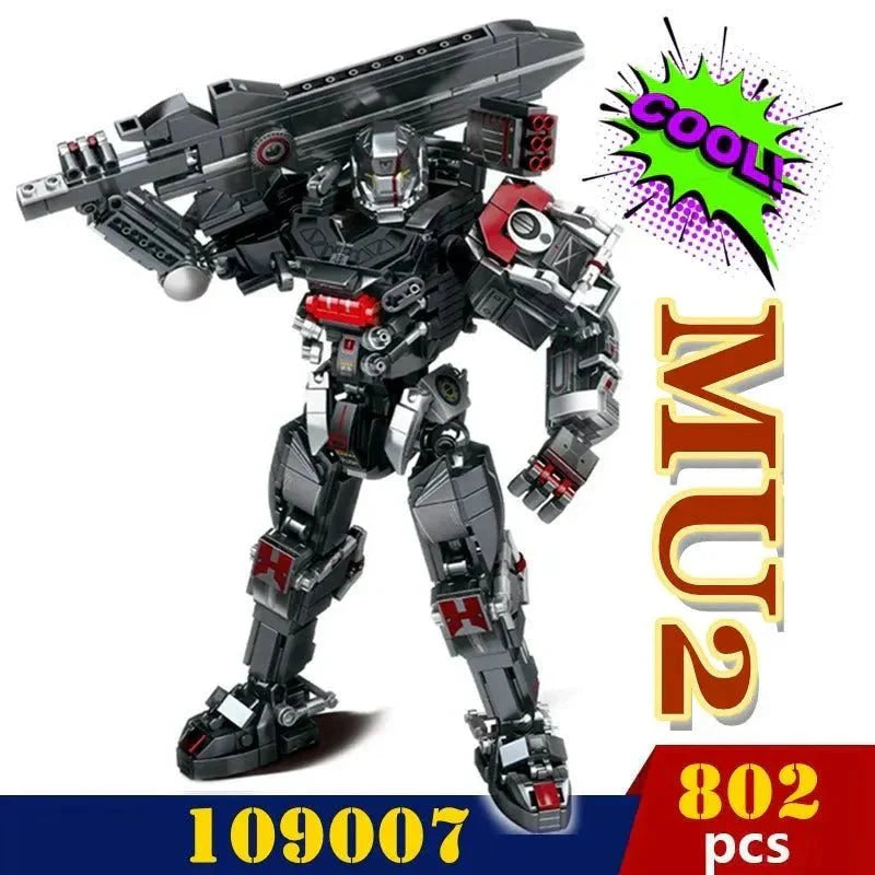 Heavy Duty Mecha Robot MU2 White Shark Bricks Toy | 802pcs