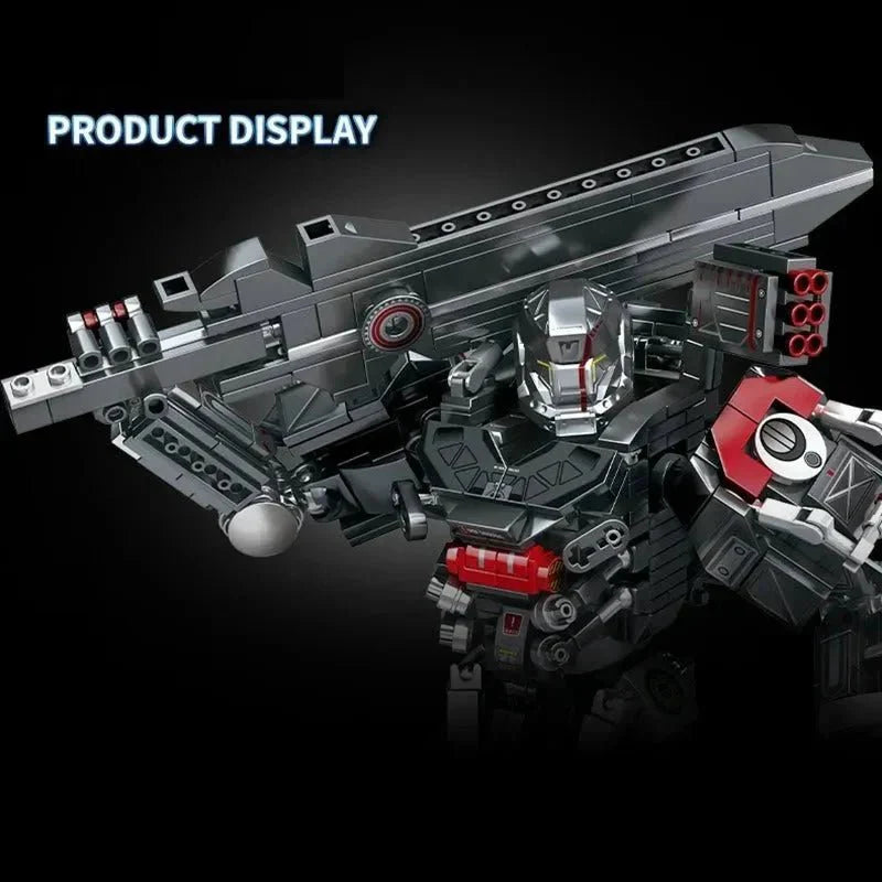 Heavy Duty Mecha Robot MU2 White Shark Bricks Toy | 802pcs