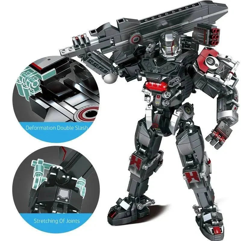 Heavy Duty Mecha Robot MU2 White Shark Bricks Toy | 802pcs