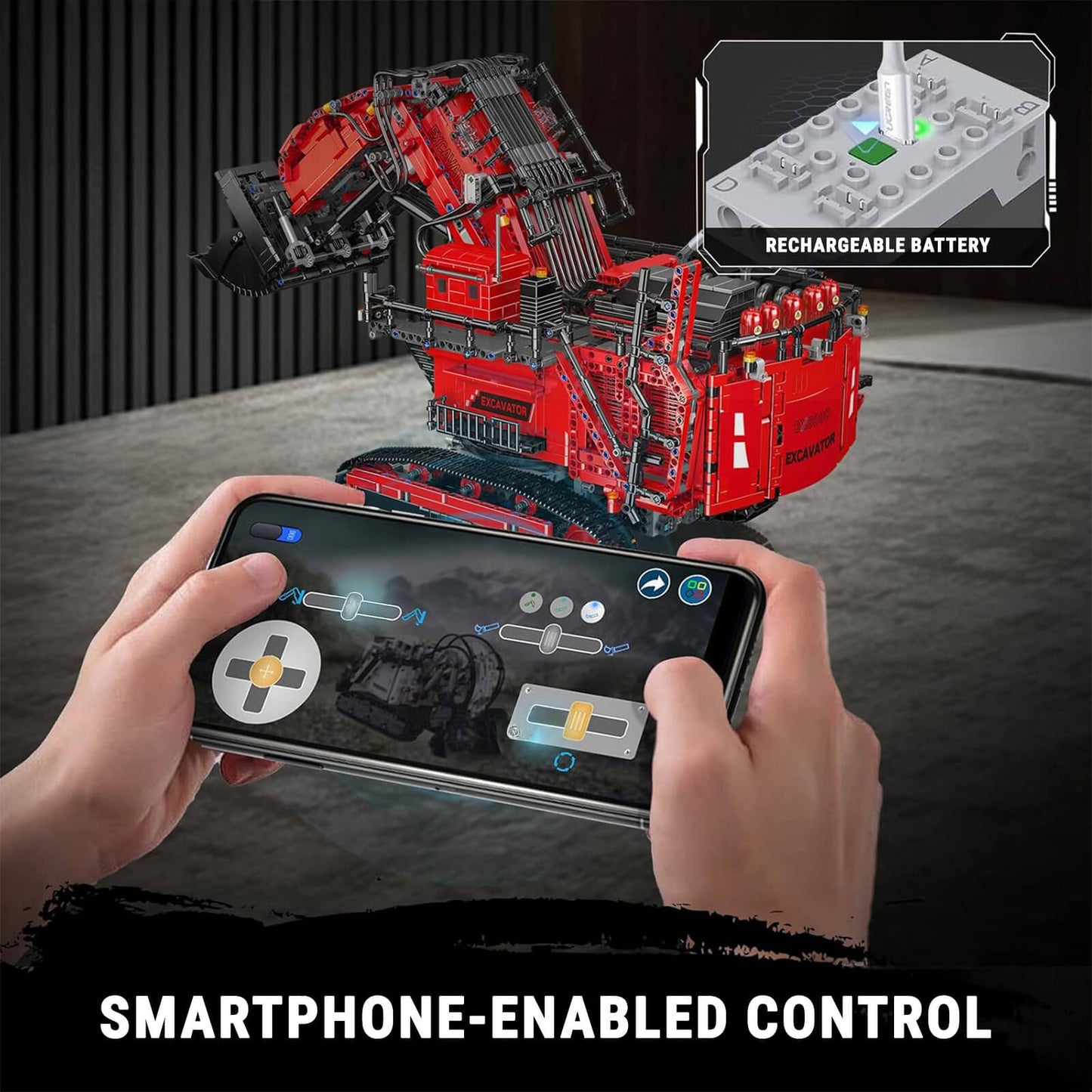 Heavy-Duty RC Excavator | 4766pcs