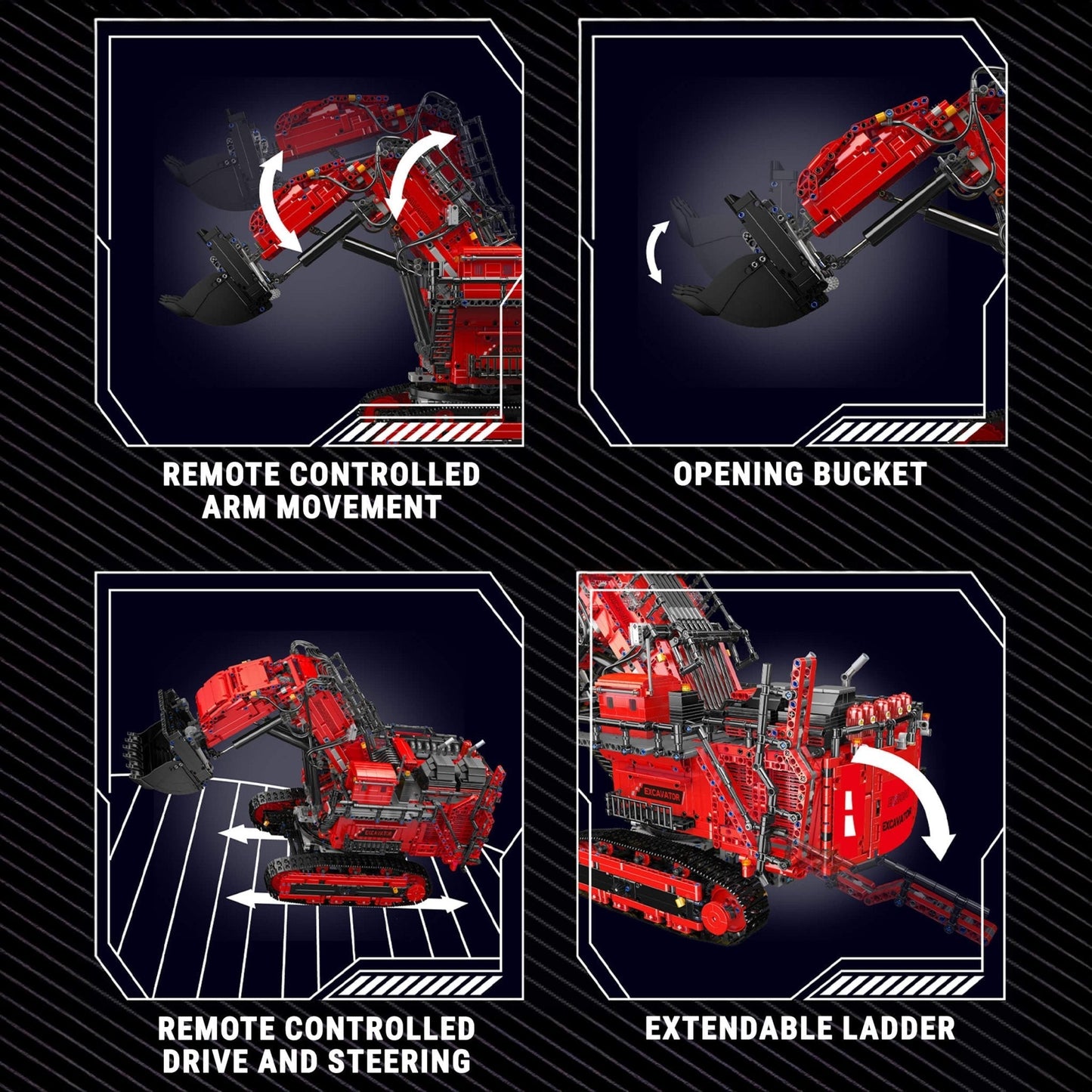Heavy-Duty RC Excavator | 4766pcs