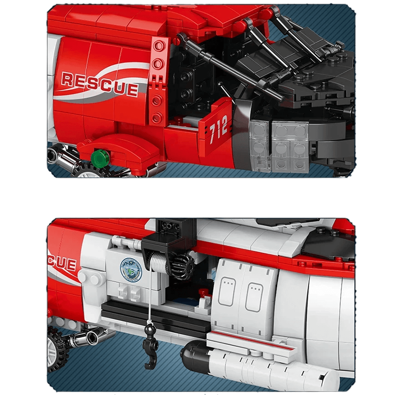 HH-60J Search And Rescue Aircraft | 1136pcs