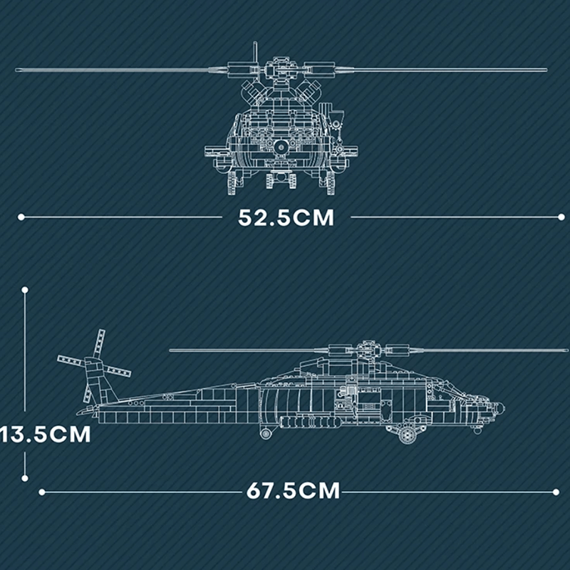 HH-60J Search And Rescue Aircraft | 1136pcs